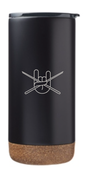 16oz Rock Out Stainless Steel Tumblers- Black